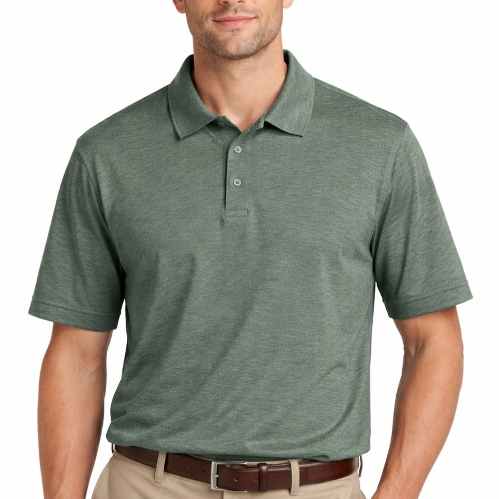 Haggar Green Short Sleeve Polo Golf Mens’s Shirt Business Sz L